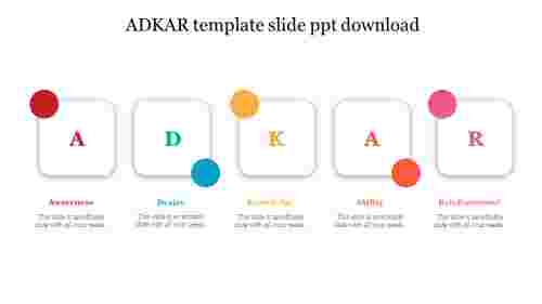 ADKAR template slide ppt download  
